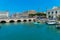 Amazing view of the harbor and bridge of Ortigia Island