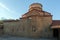 Amazing view of Holy Monastery of Great Meteoron in Meteora, Greece