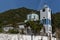 Amazing view of Holy Virgin Church in village of Panagia, Thassos island, Greece