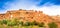 Amazing view of Kasbah Ait Ben Haddou near Ouarzazate in the Atlas Mountains of Morocco, Africa. UNESCO World Heritage Site since