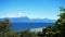 Amazing view of Lake Garda from the park Parco Pubblico Tomelleri in Sirmione town, Italy