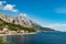 Amazing view at Makarska rivera beaches with apartments in. Podgora-Caklje area