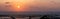 Amazing view on the Mediterranean sea and fields from Zikhron Ya\\\'akov. Sunset time
