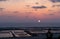 Amazing view on the Mediterranean sea and fields from Zikhron Ya\\\'akov. Sunset time