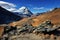 Amazing View of the panorama mountain range near the Matterhorn