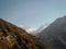 Amazing view of the pathaway to Everest Base Camp trek. View of mount Everest