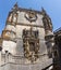 Amazing view at the portuguese gothic manueline facade,ornamented details, rosacea and iconic