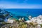 Amazing view of Praia di Fuoco and Spiaggia di Ficara from Capo Vaticano - paradise beach and coast scenery - travel destination