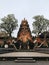 Amazing view of Pura Saraswati Hindu temple in Ubud, Bali, Indonesia