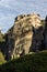 Amazing view of Rock Pillars and Holy Monasteries of Varlaam and St. Nicholas Anapausas in Meteora, Greece