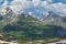 Amazing view of Scenic Alps near Little St Bernard Pass, Italy