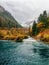 Amazing view of the Sparkling Lake, Jiuzhaigou nature reserve