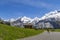 Amazing view of Swiss Alps and meadows near Oeschinensee (Oeschinen lake), on Bernese Oberland, Switzerland