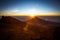 Amazing view to Mawenzi Peak from Stella Point at sunrise