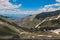 Amazing View to the Mountain Road Babusar Pass in Pakistani Gilgit Baltistan Highlands