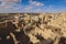 Amazing View to the Sandstone Walls and Ancient Fortress of an Old Shali Mountain village in Siwa Oasis