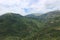 Amazing view to slopes of Taygetos Mountain from Mystras, Peloponnese, Greece