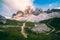 Amazing view of Tre Cime di Lavaredo