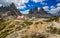 Amazing view of Tre Cime di Lavaredo in Alto Adige, Italy