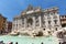 Amazing view of Trevi Fountain Fontana di Trevi in city of Rome, Italy