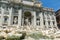 Amazing view of Trevi Fountain Fontana di Trevi in city of Rome, Italy