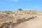 Amazing view of well preserved ruins of ancient city Salamis located near Famagusta, Turkish Northern Cyprus