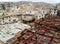 Amazing View of White and Red Brown Dye Pits of the Leather Factory in Fez of Morocco