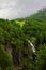 Amazing view of a wonderfull waterfall seen from Stalheimskleiva road, north of Voss village in the region of Hordaland, Norway