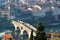 Amazing viewpoint of Verona city and River Adige, Italy