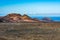 Amazing volcanic landscape of Lanzarote island, Timanfaya national park