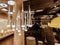 Amazing warm view of many various, stylish modern interior decorative, floor and ceiling electrical lights