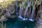 Amazing Waterfalls in Croatian Plitvice Lakes National Park