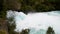 Amazing waterfalls of Huka Falls, New Zealand North Island. Slow motion