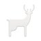 Amazing white winter frozen horned deer premium decor Christmas spruce interior 3d template vector