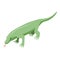 Amazon crocodile icon, isometric style