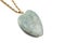 Amazonite heart with golden chain
