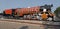 Ambala, Haryana - September 30, 2018: Side and low angle shot of an old Indian Railway Engine fixed near the entrance of Ambala r.