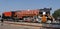 Ambala, India - September 30, 2018: Side shot of an old Railway engine retired from service, and placed at the entrance of Ambala.