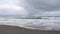 Amban beach waves, During the rainy season accompanied by wind