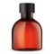 Amber bottle for essential oil. Round medical vial