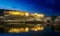 Amber Fort and Maota Lake at night.