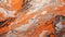 Amber Stone Elegance: An Exquisite Panoramic Banner Showcasing an Abstract Marbleized Stone Texture Embellished with Amber Orange