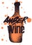 Amber Wine typographical vintage style grunge poster design. Retro vector illustration.