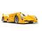 Amber yellow modern super race car