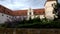 Amberg with historic buildings idyllically situated on the Vils
