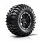 Ambitious And Handsome Black Atv Tire Design On White Background