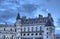 Amboise Castle with The Moon Above