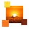 Amboseli sunset colour scheme with swatches