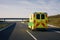 Ambulance car of emergency medical service on highway