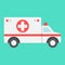 Ambulance flat icon, medicine and healthcare